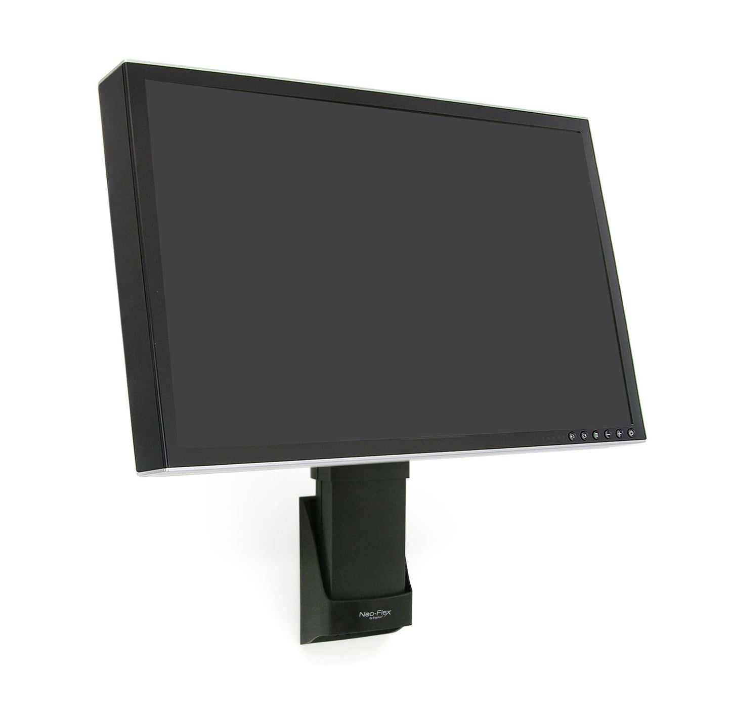 Ergotron - Neo-Flex Wall Mount Lift, VESA Wall Bracket- for Monitors Up to 27 Inches, 6 to 16 lbs - Black