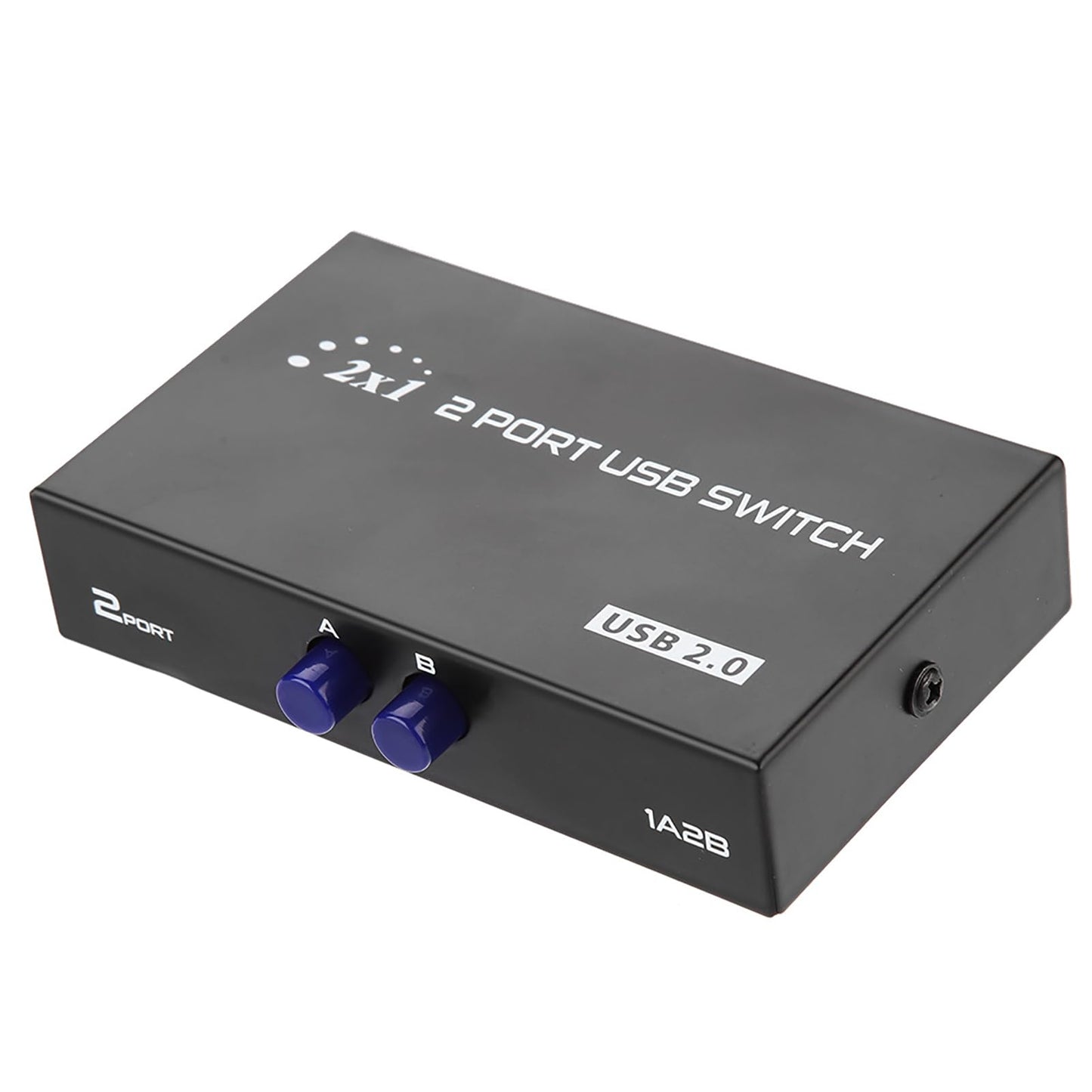 USB Sharing Switch, fosa Sharing Switch Selector 2/4 Port USB 2.0 Manual Sharing Switch Switcher Box Switcher Adapter Hub for PC, Printer, Scanner