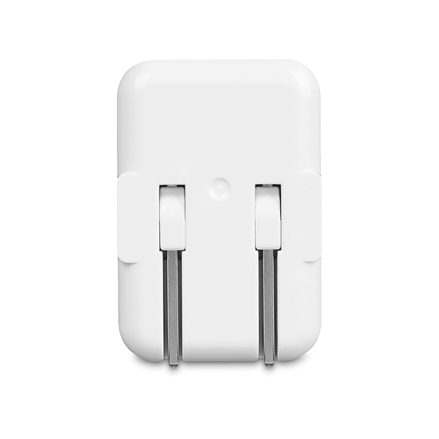Amazon Basics 12W One-Port USB-A Wall Charger (2.4A), Portable, for Phones (iPhone 16/15/14/13/12/11/X, Samsung, and more), 2-Pack, White