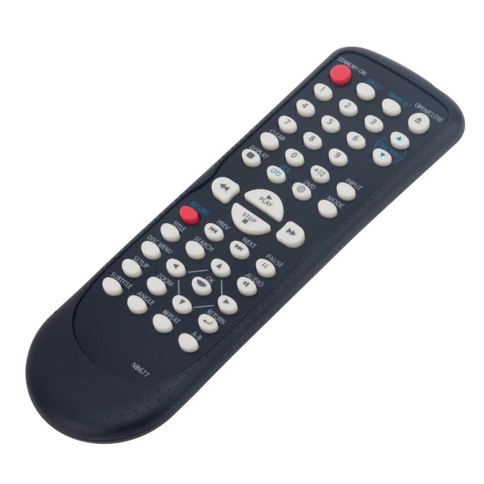 NB677UD Remote Control for Magnavox DVD VCR Combo in Living Rooms or Rooms, No Programming or Pairing Needed, Replacement Remote Compatible Models
