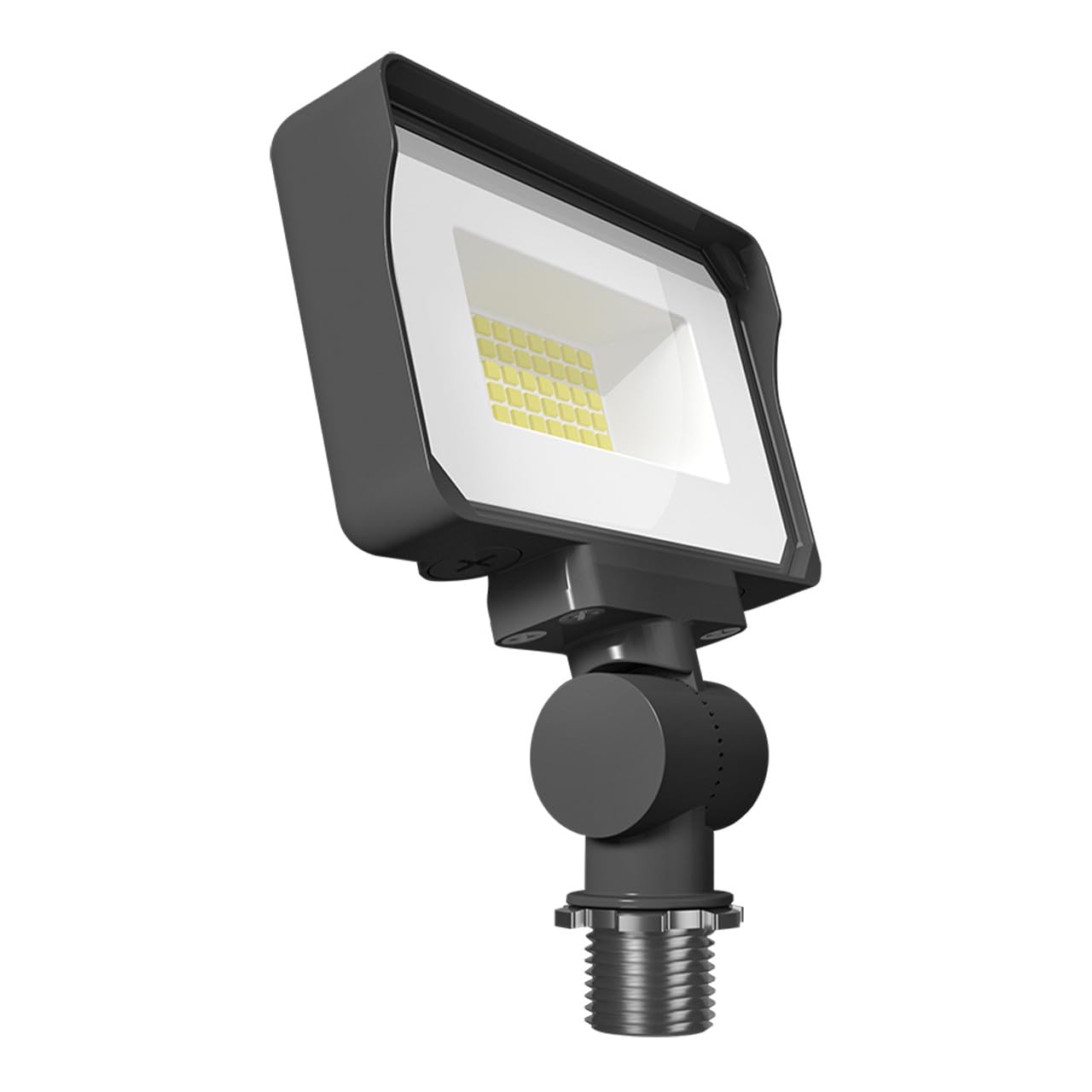 RAB X34 Series Adjustable LED Flood Light - Selectable Wattage & CCT, Outdoor Commercial Fixture (Available in Bronze or White) (Bronze)
