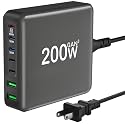 200W USB C Charger, 7-Port Desktop USB C Charging Station, 65W Laptop Charger Compatible with MacBook Pro/Air,iPhone 16/15/14/Mini/Pro/13Pro Max/12