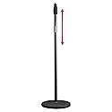 Gator Frameworks Microphone Stand with 10" Weighted Base and Soft Grip Twist Clutch Height Adjustment, (GFW-MIC-1000)
