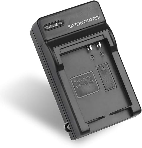 EN-EL23 Battery Charger for Nikon Coolpix P600, S810C and More... Cameras + Microfiber Cloth