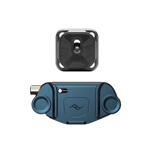 Peak Design Capture Camera Clip V3, Ocean with Plate, Holds DSLR, Compact and Point and Shoot Bodies, Secure, Stable and Accessible, Attaches