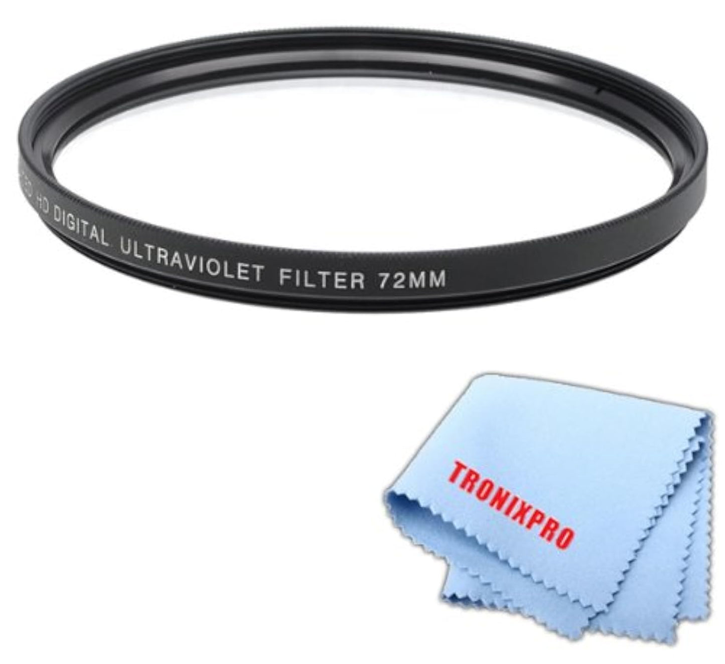Tronixpro 72mm UV Protection Filter - HD Clear Digital Lens Protector for DSLR Camera, Reduces Glare & Ghosting