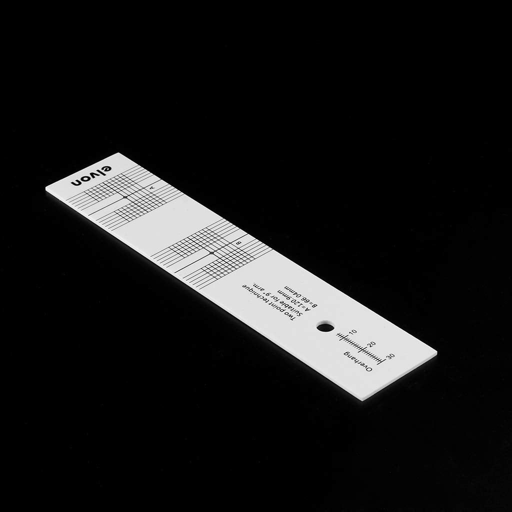 Zripool LP Vinyl Pickup Calibration Distance Gauge Protractor Record Turntable Phonograph Phono Cartridge Stylus Alignment Adjustment Tool Magnifier