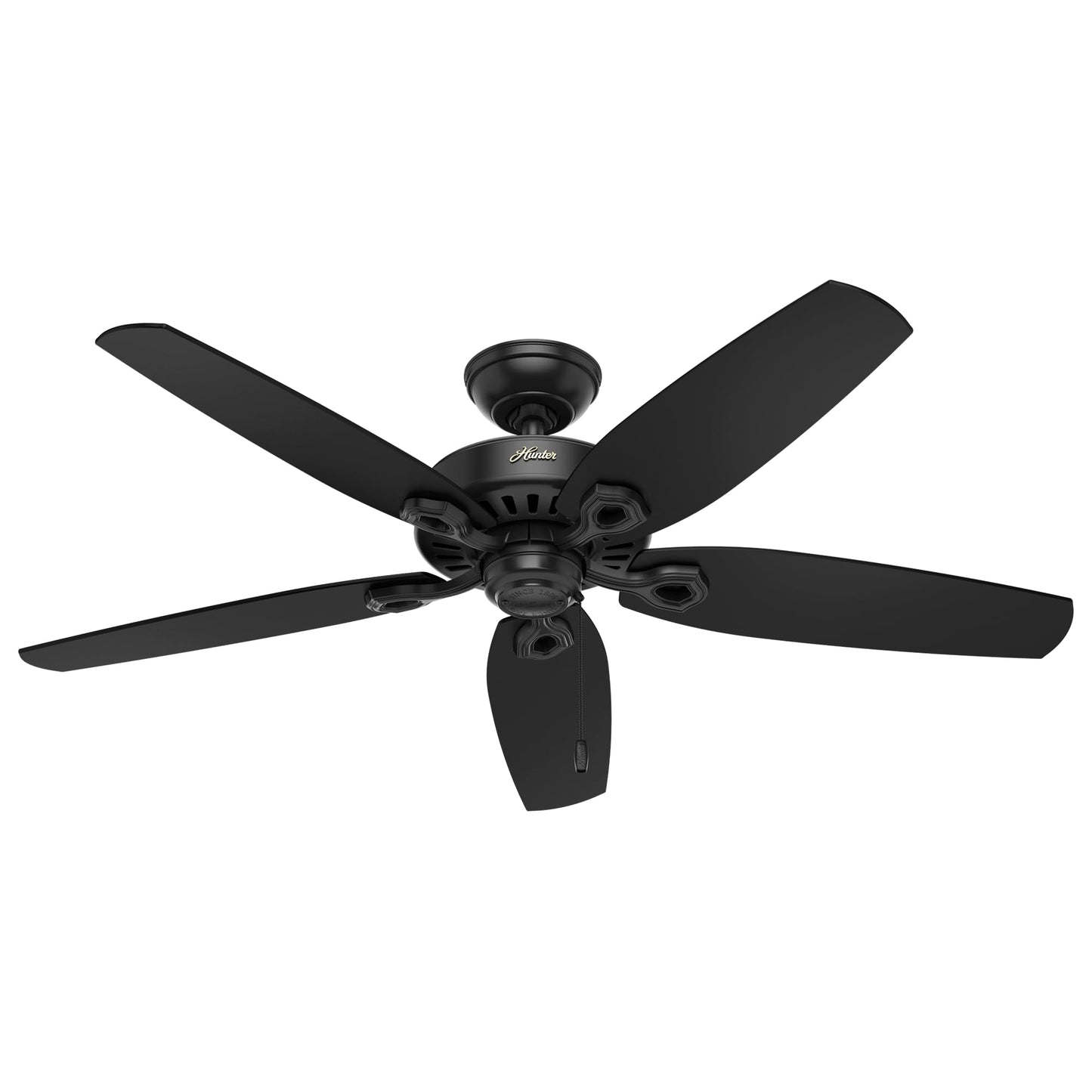 Hunter Builder Elite, Outdoor or Indoor, Ceiling Fan, 52 inch, Matte Black
