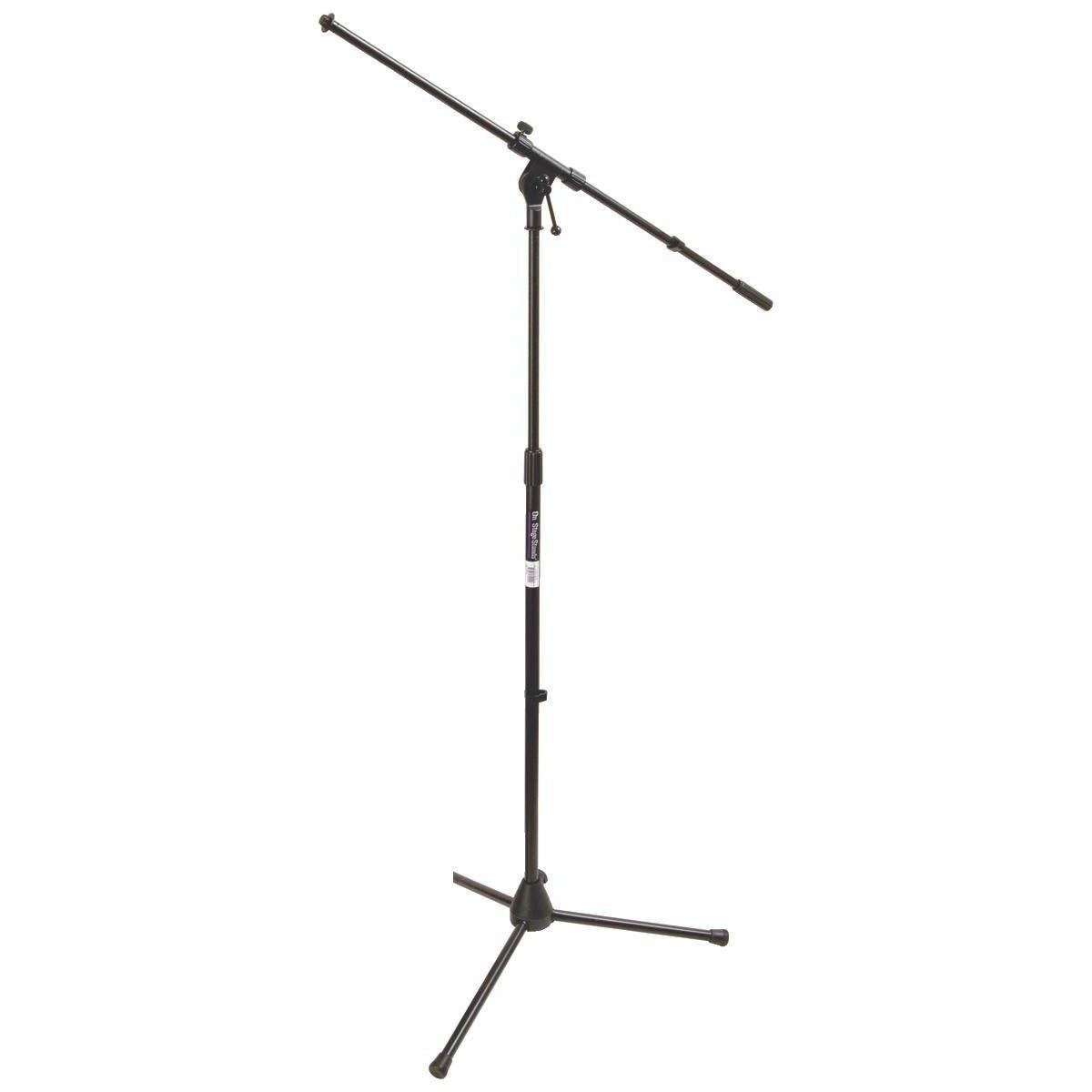 On Stage MS7701B Euro Boom Microphone Stand Bundle (Black) (3 Items)
