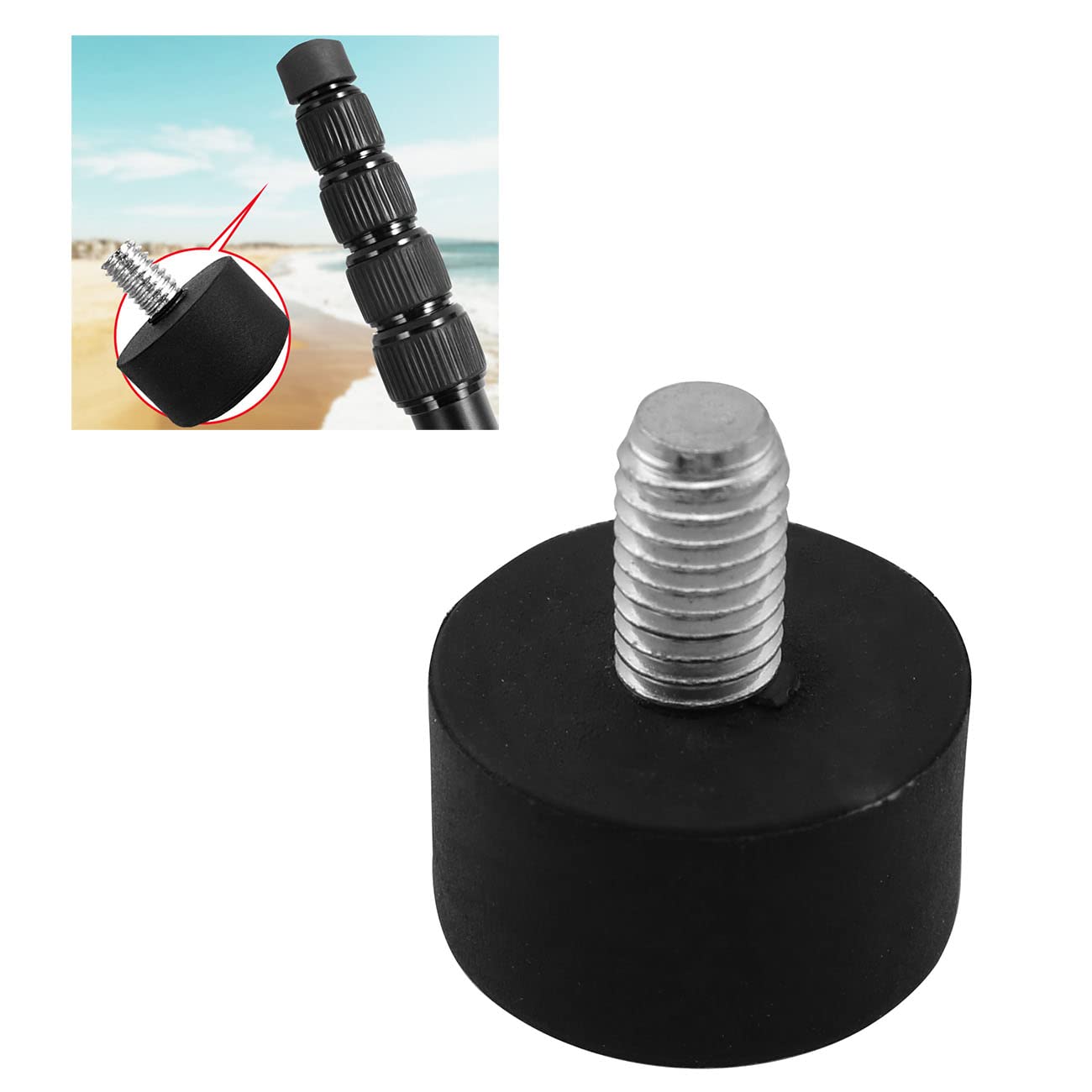 FMHXG 3pcs Non-Slip Tripod Rubber Feet Spike Photography Accessories for Tripod Monopod M8