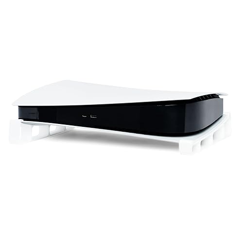 Glistco Skates - Horizontal Stand Compatible with PS5 - Digital Edition (White)