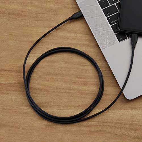 Amazon Basics USB-C to USB-C 2.0 Fast Charger Cable, 480Mbps Speed, USB-IF Certified, for Apple iPhone 16/15, iPad, Samsung Galaxy, Tablets, Laptops