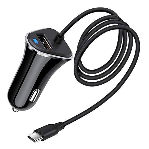 3.4A Car Charger Adapter for Samsung Galaxy S26 Ultra/S26/S25/S24 Ultra/S23/S22/S21 5G/S20/S9,Google Pixel 10a/9 Pro Fold/8Pro/8,iPhone 17e/17 Pro