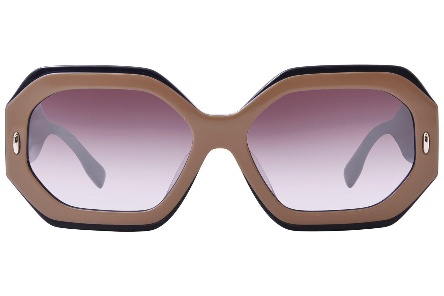 Tory Burch TY7192U 19396I Sunglasses Women's Navy/Beige/Clear Gradient Grey 55mm