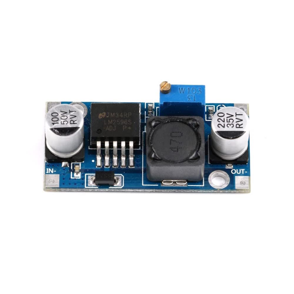 Rakstore 4pcs LM2596 DC-DC Buck Converter Step Down Power Supply Module 3V/5V/12V/24V Adjustable Voltage Regulator 3A