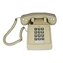 CORTELCO KELLOGG 2500 M-W Desk Mount Phone with Telephony Cords Ash with Vol Cntrl