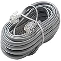 Great Lakes Communications Telephone Line Cord 25 Ft Silver Satin 4 Conductor New in a Factory Sealed Bag