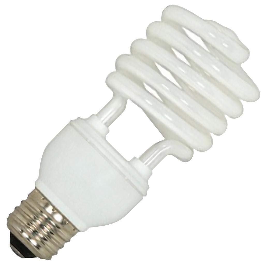Satco S7235 20-Watt Medium Base T2 Mini Spiral, 4100K, 120V, Equivalent to 75-Watt Incandescent Lamp for Enclosed Fixtures