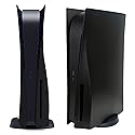 Disc Edition Face Plates Cover Skins Shell Panels for PS5 Console, Accessories for PlayStation 5 Protective Shell Replacement Faceplate (Black)