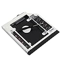 Deyoung 12.7mm 2nd HDD SSD Hard Drive Optical Bay Caddy Frame Tray for HP EliteBook 6930p 8440p 8530p 8540p with Matched Faceplate/Bezel and Mounting