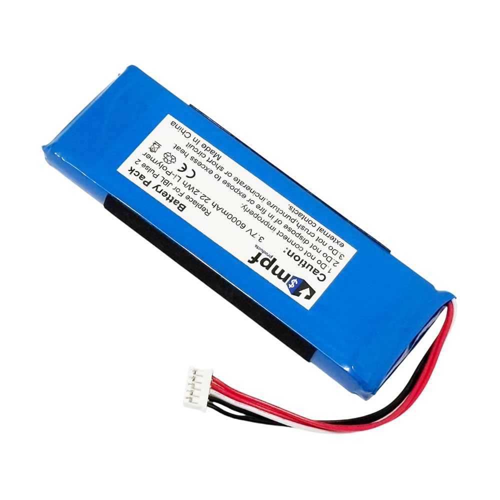 MPF Products 6000mAh P5542100-P Battery Replacement Compatible with JBL Pulse 3 Waterproof Bluetooth Speaker