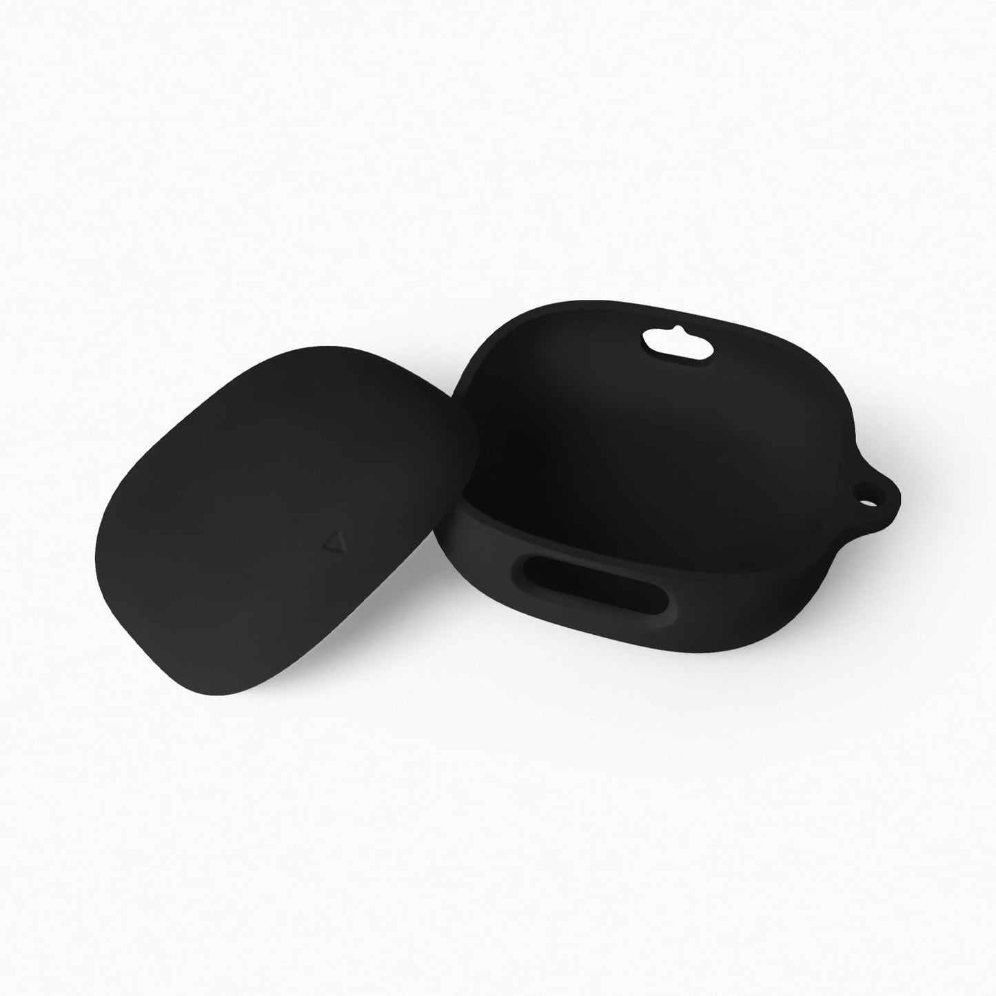 Geiomoo Silicone Case for Anker Soundcore Liberty 4 Pro, Protective Cover with Carabiner (Black)