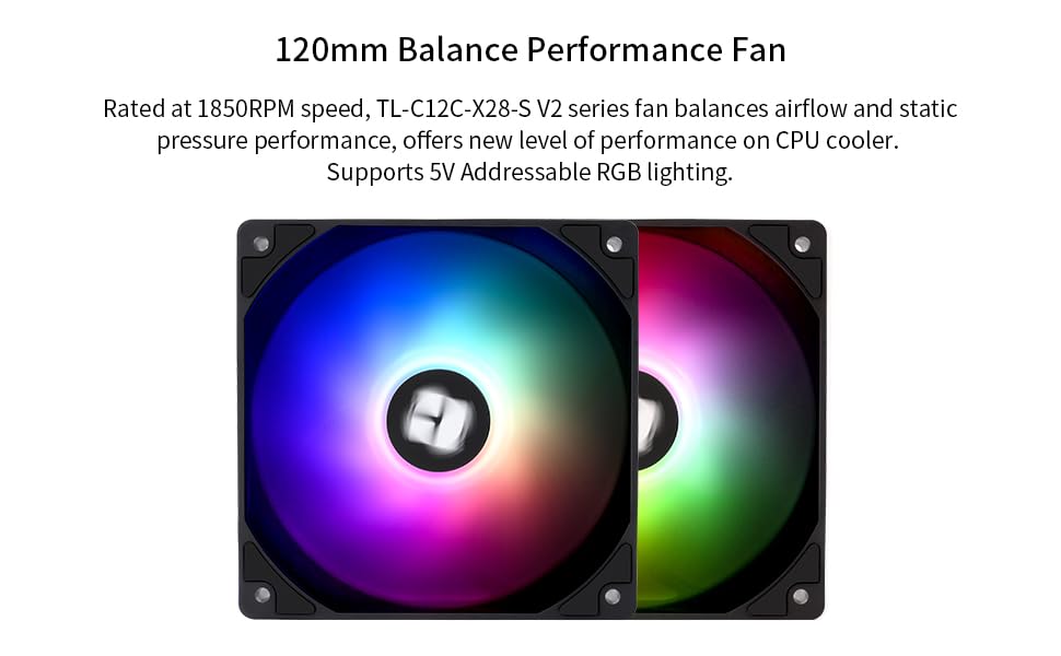 Thermalrlght Peerless Assassin 120 Digital ARGB Black CPU Cooler, Double 120mm PWM Fans with 1850RPM Speed, Support Intel