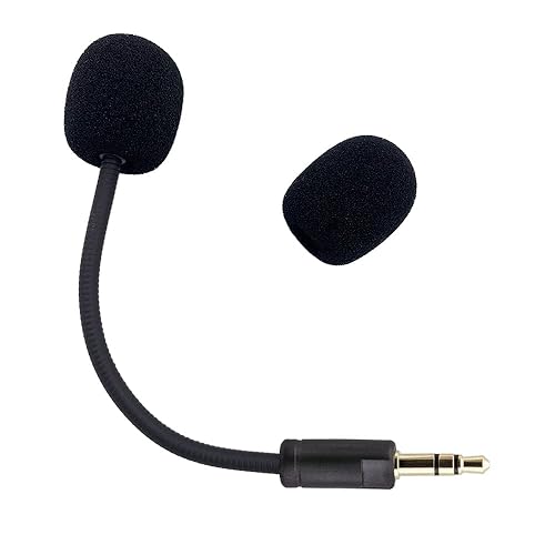 Electra V2 Mic Replacement, Replaceable 3.5mm Game Microphone Gooseneck Mic Boom for Razer Electra V2 USB 7.1 Surround Sound Gaming PS4 Xbox One