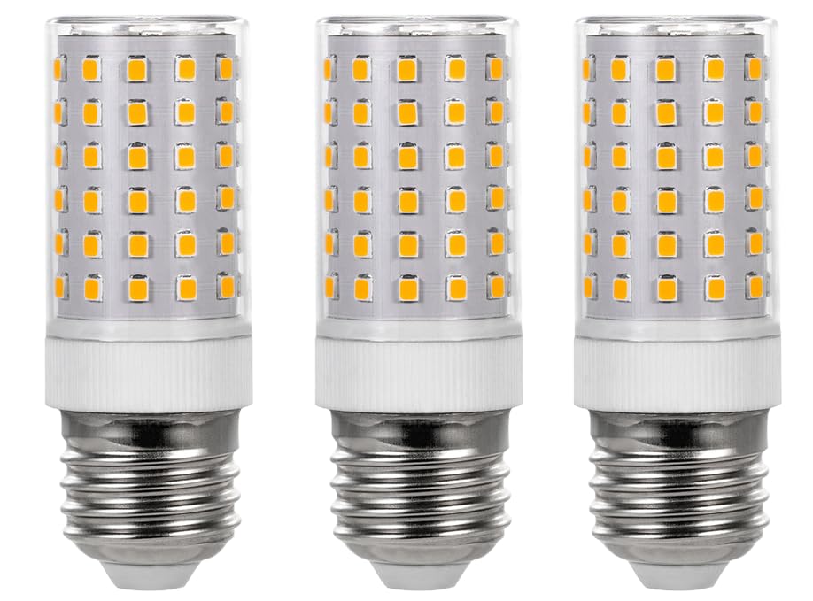 E26 LED Light Bulbs 10W (100W Halogen Equivalent) E26/E27 Medium Socket Base Warm White 3000K LED Corn Light for Ceiling Fan Chandelier Pendant