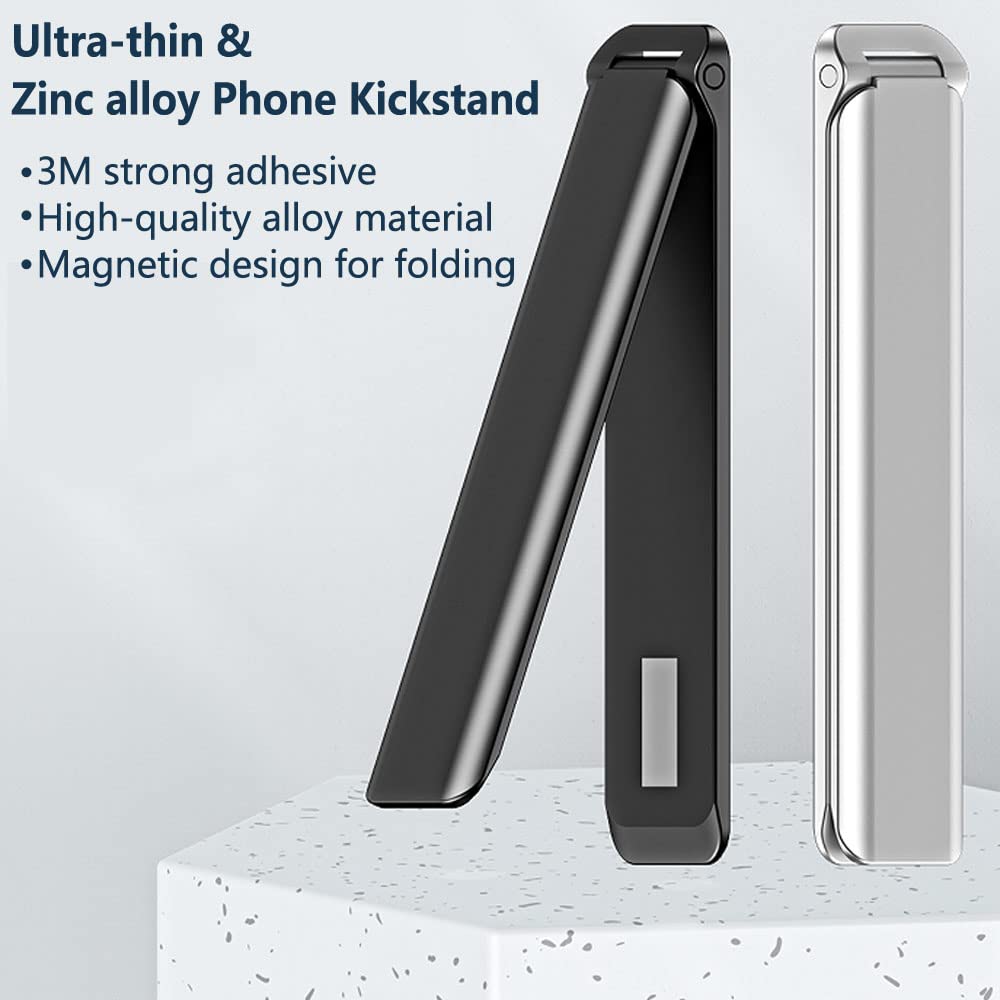 Kinizuxi Cell Phone Kickstand 2Packs, Vertical and Horizontal Aluminum Phone Stand for Desk,Adjustable Phone Holder Stand for Desk Compatible
