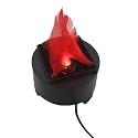 Homonic Led Mini 3D Flickering Flame Light - Electronic Night Light With Realistic Silk Effect for Christmas Indoor Campfire Party Decoration, US Plug