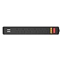DEWALT Magnetic Power Strip with 6 Power Outlets, DEWALT Workshop Storage System Compatible (DWST82693)