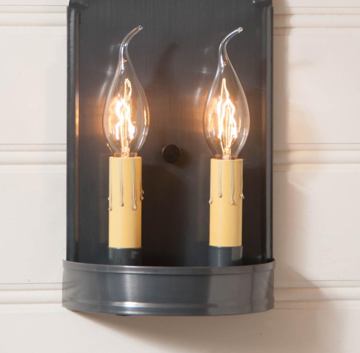 Irvin's Tinware Arch Style Wall Sconce in Country Tin 11 Inches