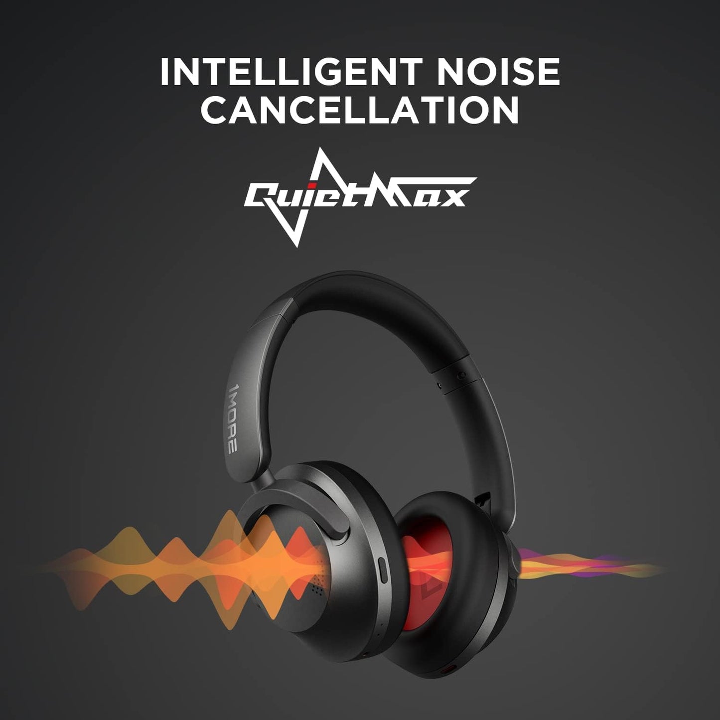 1MORE SonoFlow Active Noise Cancelling Headphones, Bluetooth Headphones with LDAC for Hi-Res Wireless Audio, 70H Playtime, Clear Calls, Preset EQ Via…