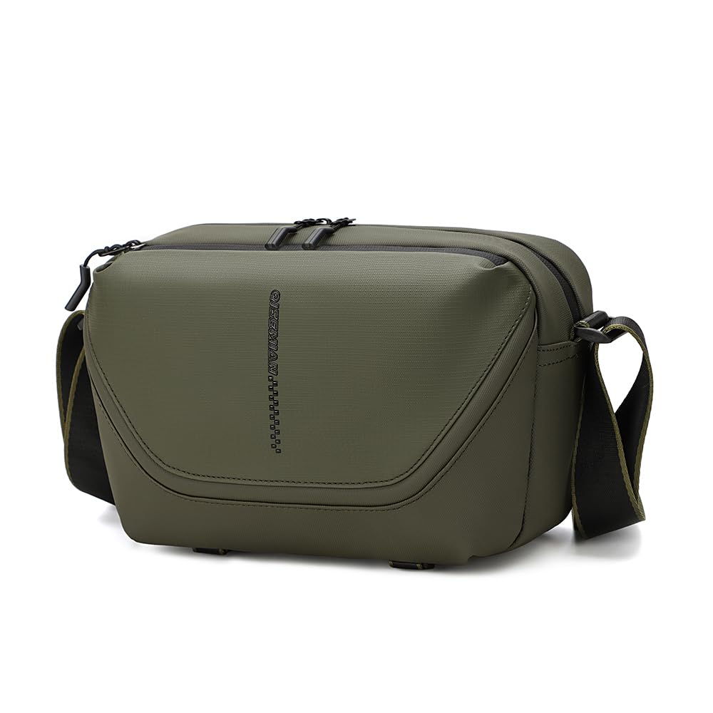 peacechaos Small Camera Sling Bag for Mirrorless & Compact DSLR - Lightweight Waterproof Crossbody Camera Bag with Tripod Holder, Adjustable Strap