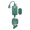 OSKOS Outdoor 3 Grounded Outlets with Wireless Remote Control, 15 ft Power Cord, Green.