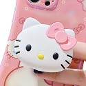 Cat Phone Grip for Kindle & iPhone & Tablet, Kawaii 3D Kitty Phone Holder Stand, Cute Kindle Accessories, Cellphone Charm and for Girls Women