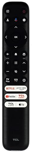Amtone OEM Replacement Google Voice Remote Control RC813 for TCL Android TV Mini-LED QLED 4K UHD Smart TV with 6 Shortcut Buttons