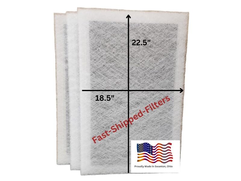 Fast-Shipped-Filters 3 Pack 20x25 Replacement Filter Pads Designed to Fit Perfect Air Plus Polarized Air Cleaner Refill White