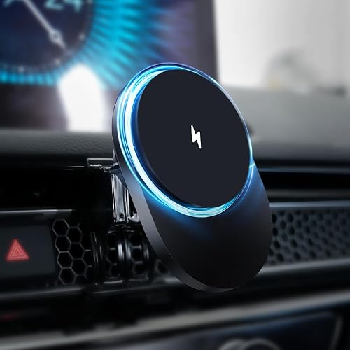 ZChan Wireless Car Charger for Honda Civic 2026-2022(NOT CRV/Accord),Customized Wireless Charger Pad with Auto-Clamping,15W Qi Fast Charging Pad,Car
