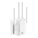 105 Devices WiFi Extender,WiFi Signal Booster with 4 Directional Antennas,1.2Gbps Dual Band WiFi Booster and 12880 Sq.Ft Coverage,EasyMesh and one