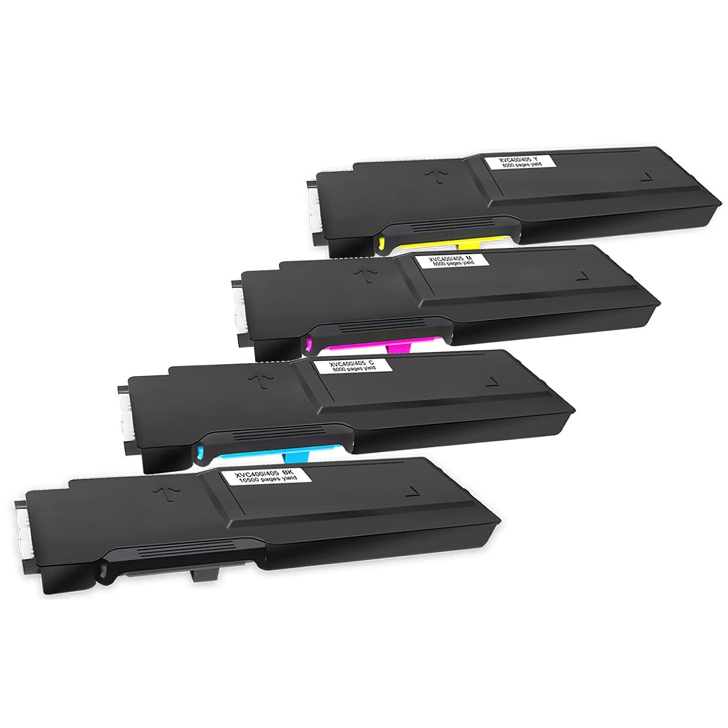 C400 C405 Remanufactured Toner Cartridges 4 Colors 10500 Pages for 106R03524, 8000 Pages CMY for 106R03525 106R03526 106R03527 for Xerox C400n C400dn