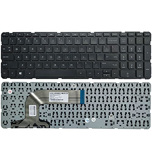 Laptop Replacement Keyboard Fit HP Pavilion 17-E116NR 17-E125NR 17-E131NR 17-E134NR 17-E135NR 17-E141NR 17-E147NR US Layout (Black)