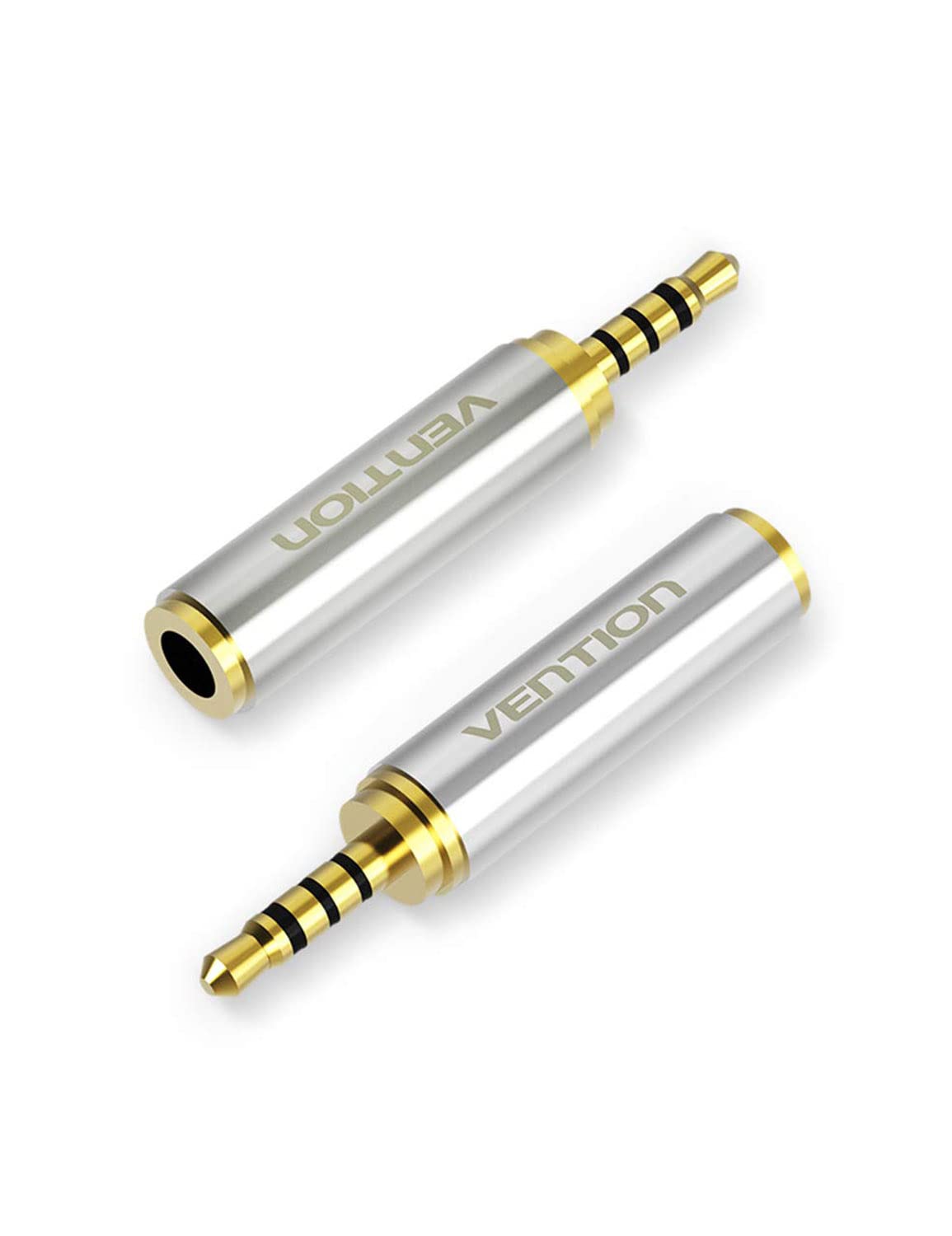 VENTION 3.5mm Female to 2.5mm Male Audio Adapter Converter Premium Quality Headphone Earphone Headset 2.5mm Male to 3.5mm Female Audio Connector Gold