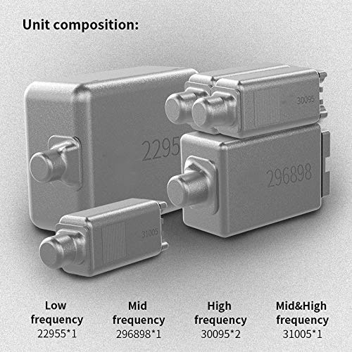 KZ AS10 in-Ear Monitors 5 Balanced Armature Driver Headset, Noise Cancelling Headphones IEMs Earphones with Detachable 2 Pin Cable…