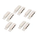 LYLGO 5 Count White Magnetic Door Switch, NO/NC, Wired, Screw-In, Remote Control, Ideal for Home & Company Windows/Doors, Alarm System Compatible