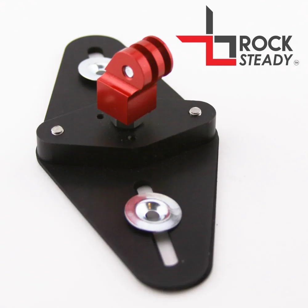 FLIGHTFLIX Rock Steady Slim Surface Exterior Airplane Camera Mount Compatible with GoPro and GoPro Style Cameras - Car RV Truck Boat