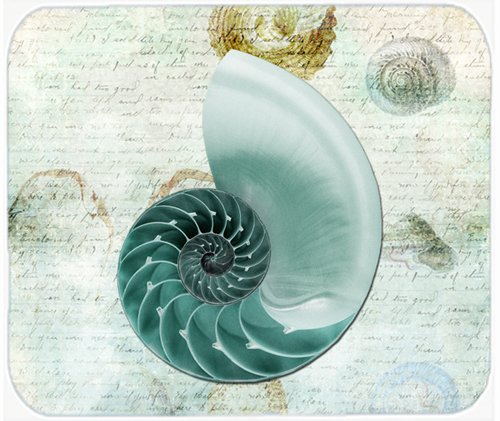 Caroline's Treasures SB3037MP Shells Mouse Pad, Hot Pad or Trivet, Large, Multicolor