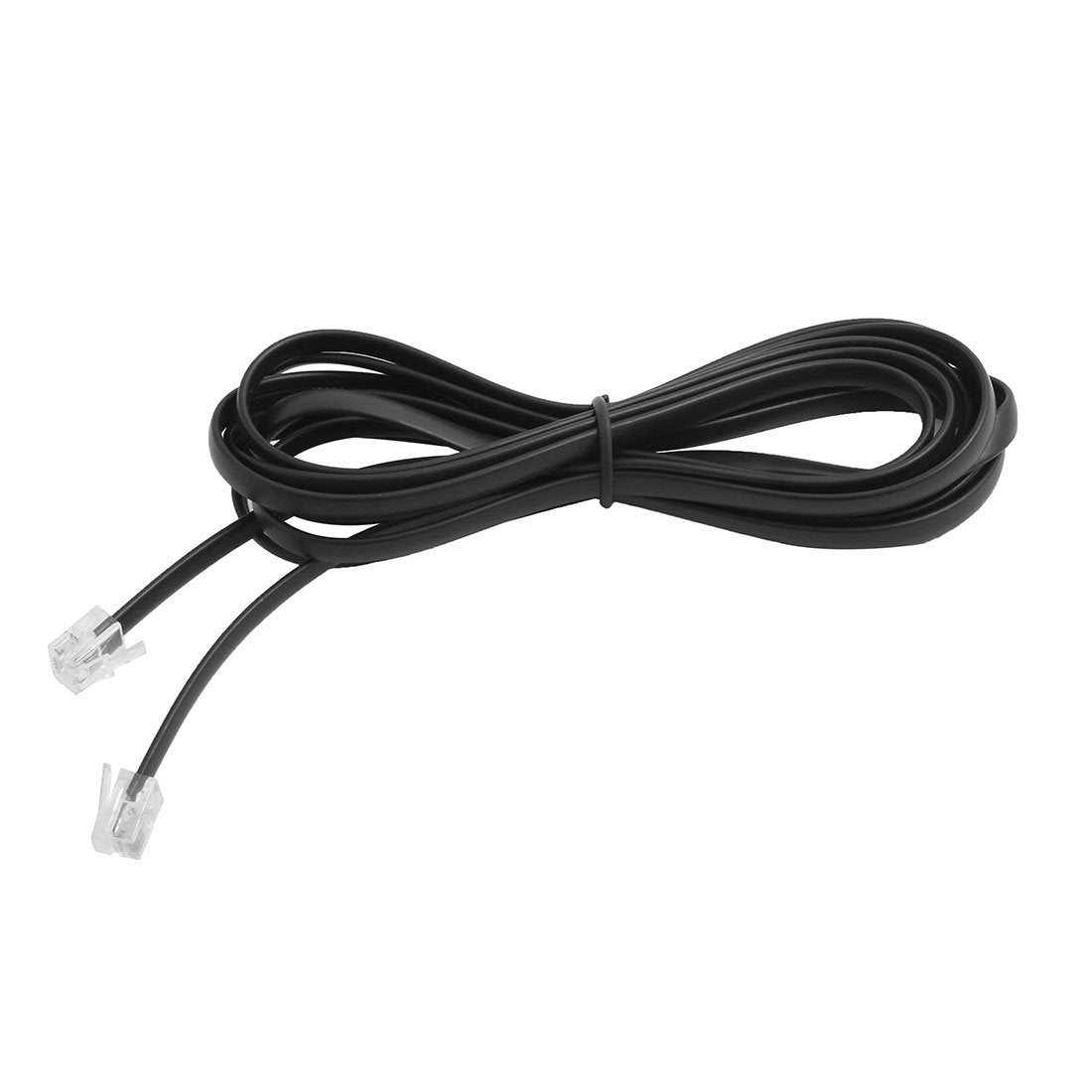 uxcell RJ12 6P6C Telephone Extension Cable, 2.59M Long Phone Wire Handset Receiver Cord, Standard RJ12 6P6C Male to Male Plug Extension Line