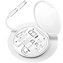ZALUJMUS Multifunctional Data Cable Storage Box Adaptor for USB-C and Micro-USB Devices Universal Data Transfer Cable (White)